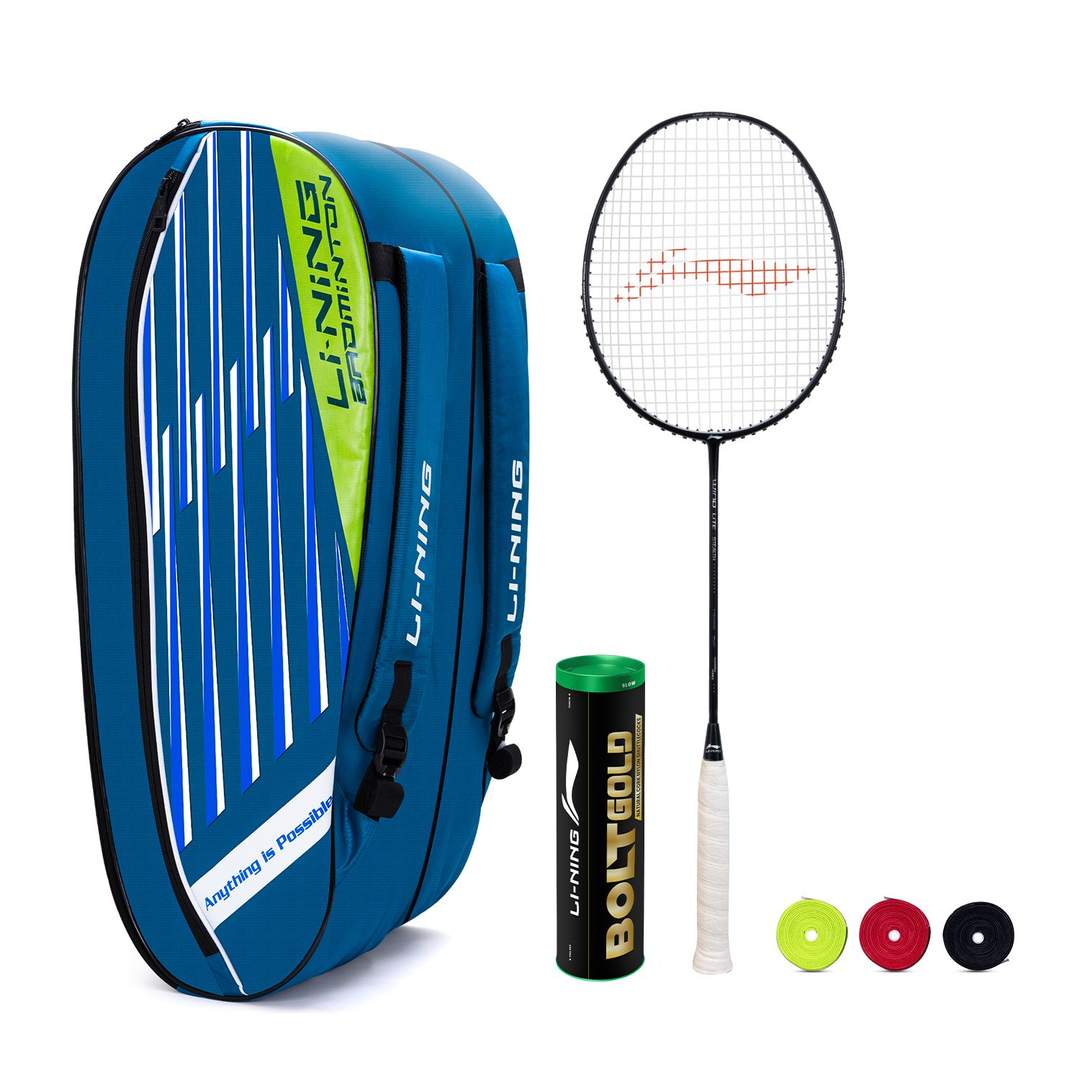 Wind Lite Stealth - 77 Grams - Complete Badminton Kit  - BG - Charcoal,Black,Green