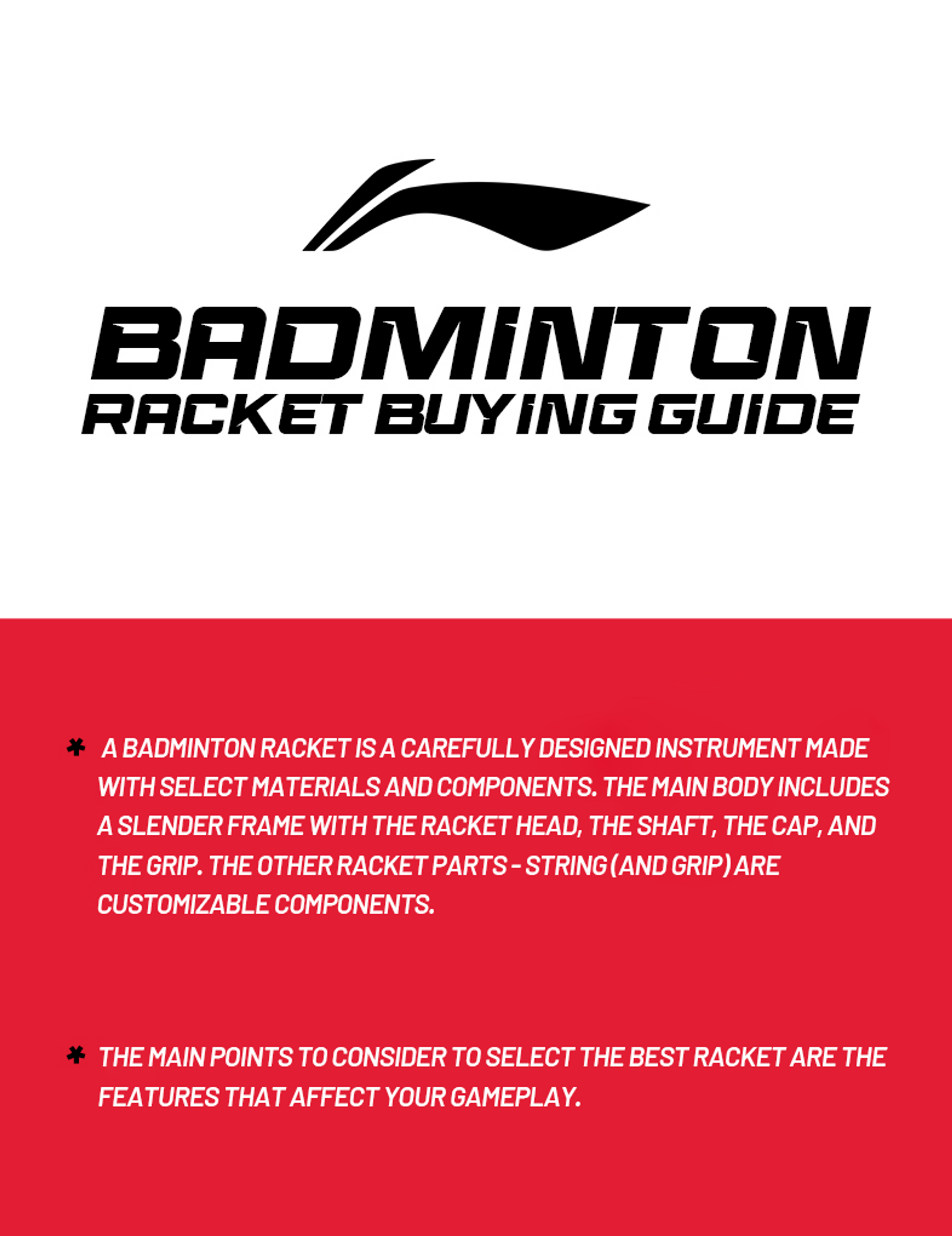Badminton racket buying guide