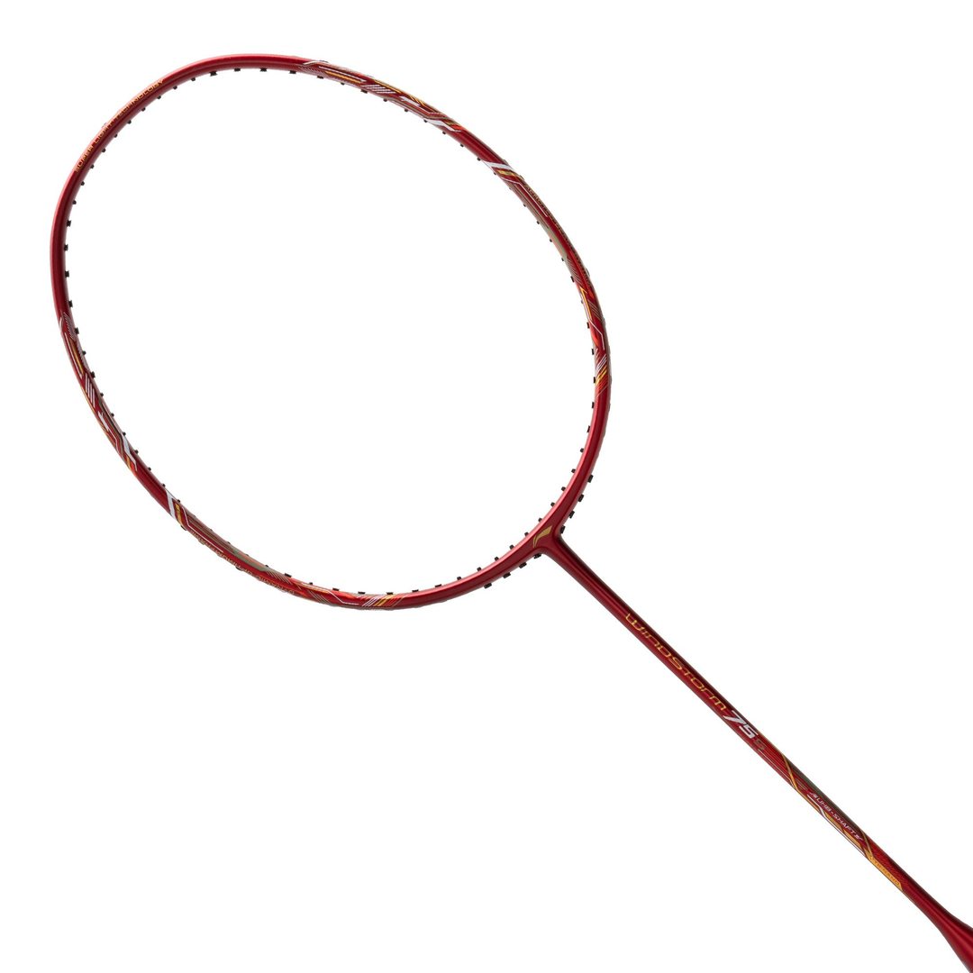 Windstorm 75 S - Red/Gold/White - Badminton Racket