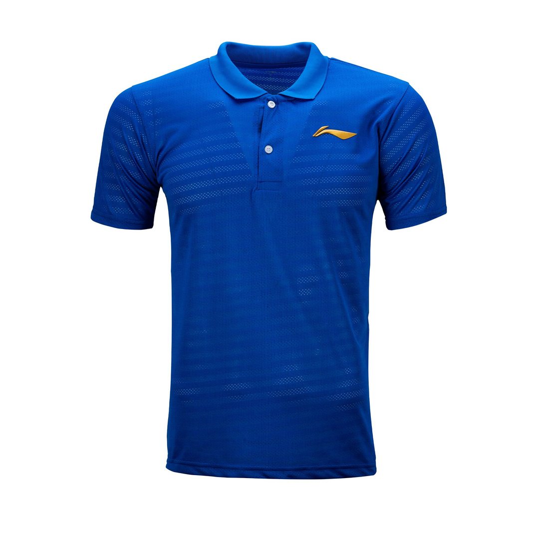 LN Solid Polo T-Shirt - Royal Blue - Badminton Apparel
