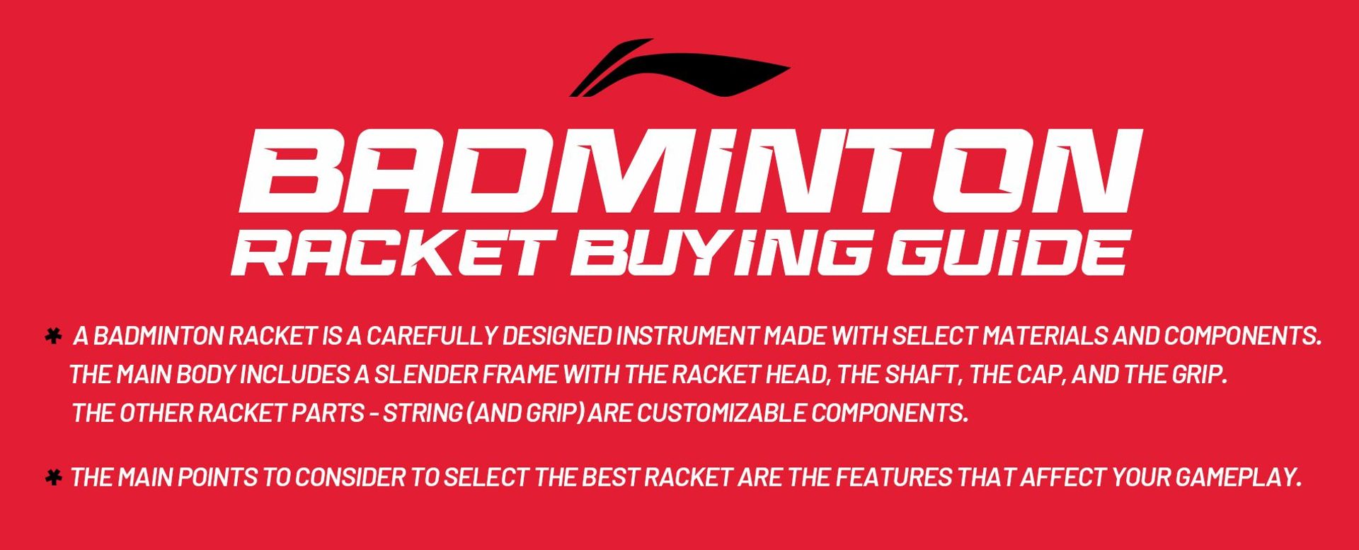 Badminton racket buying guide