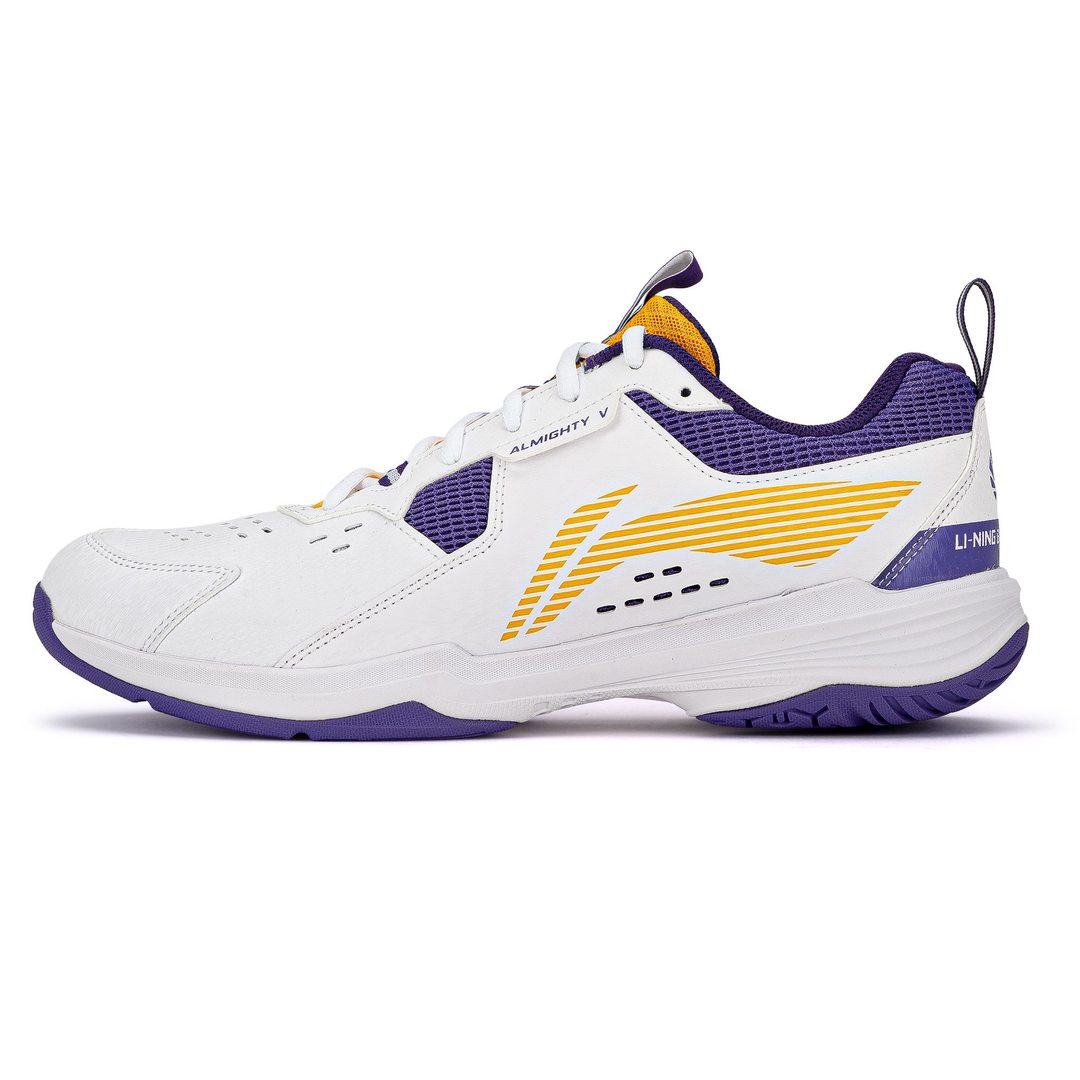 Almighty V Senior (White/Ultra Violet) - Badminton Shoe