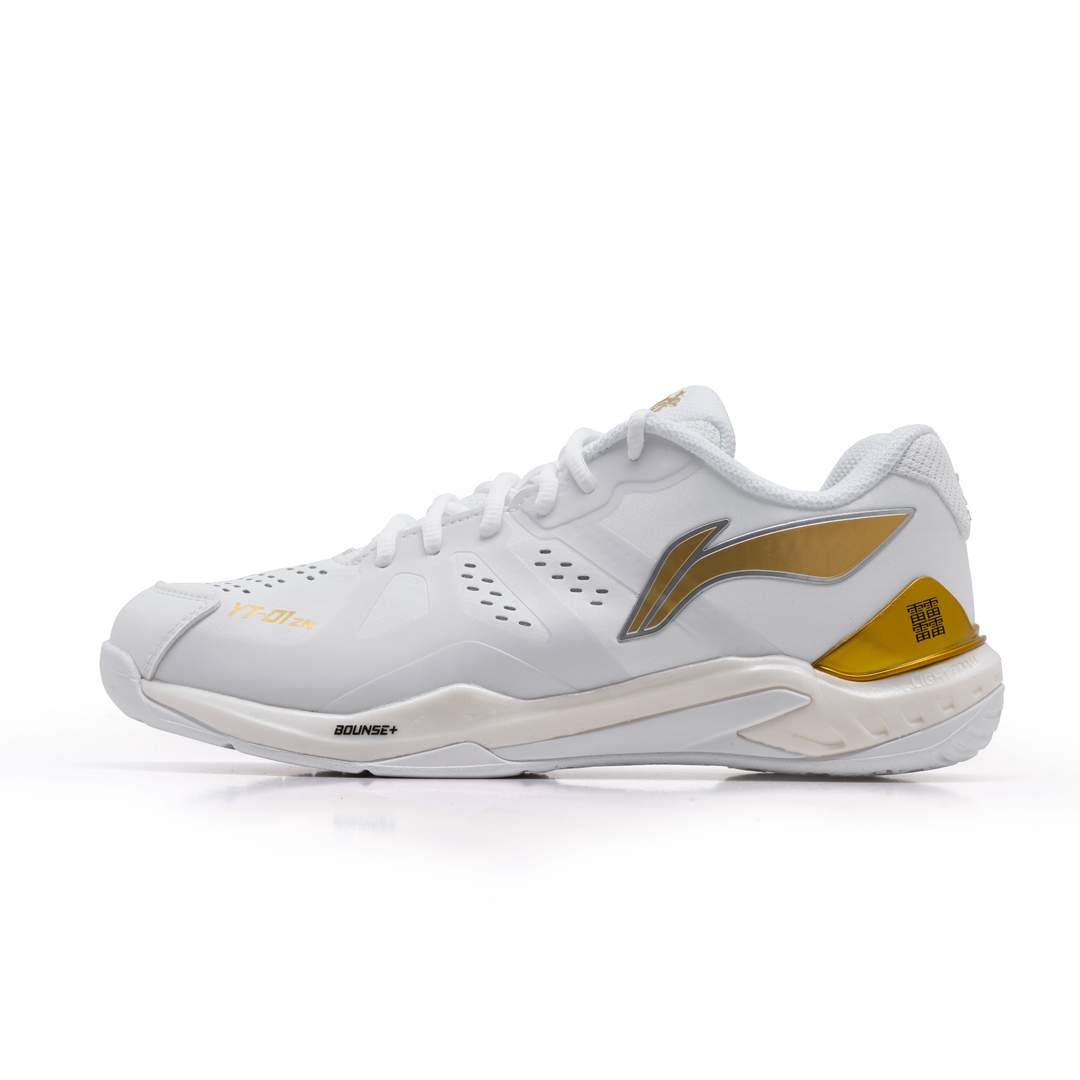 Li-Ning YT ZN Badminton shoe- White/ gold