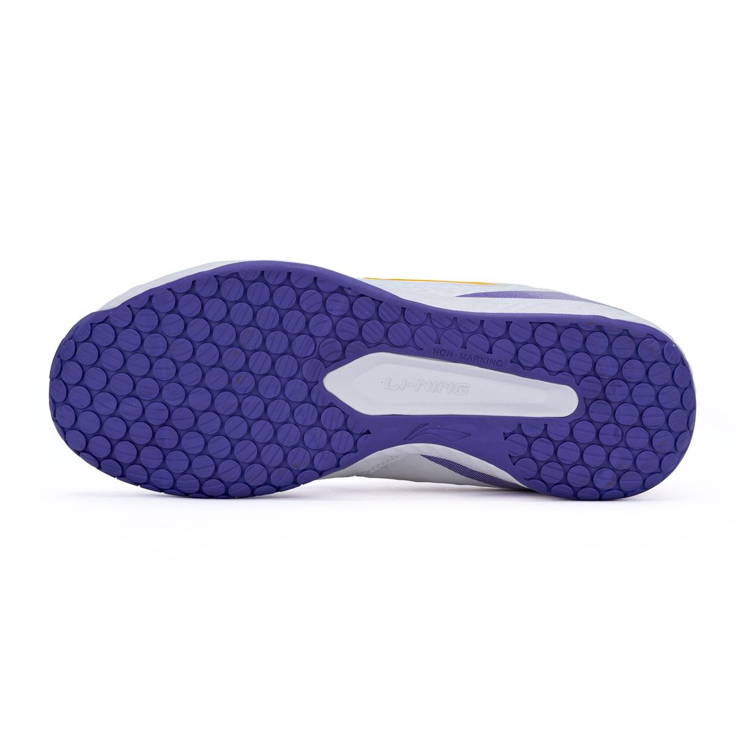 Ultra Force (White/Purple/Yellow) - Badminton Shoe - Non-Marking Sole