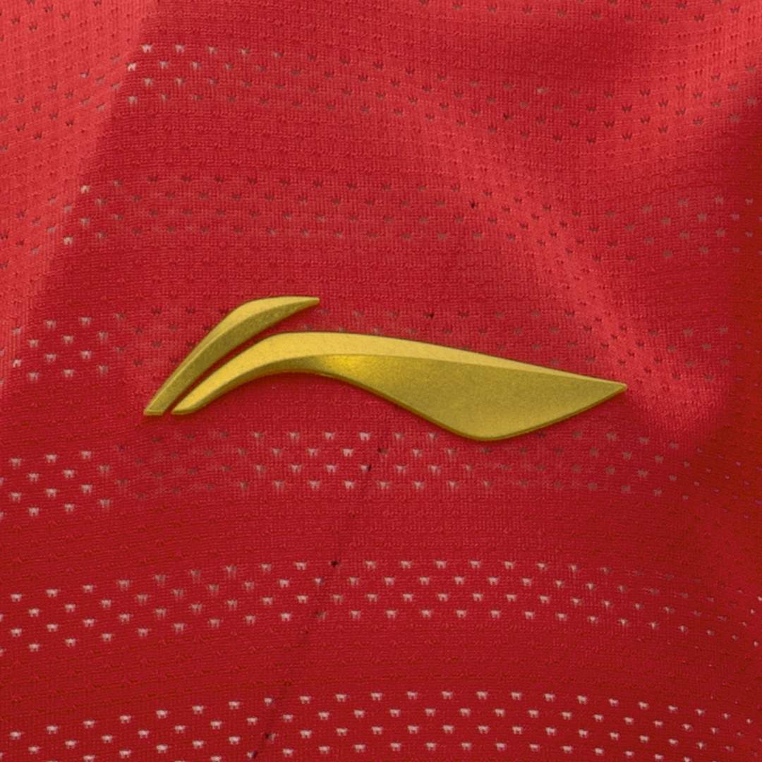 LN Essentials 3D Badminton T-Shirt - Red - Logo
