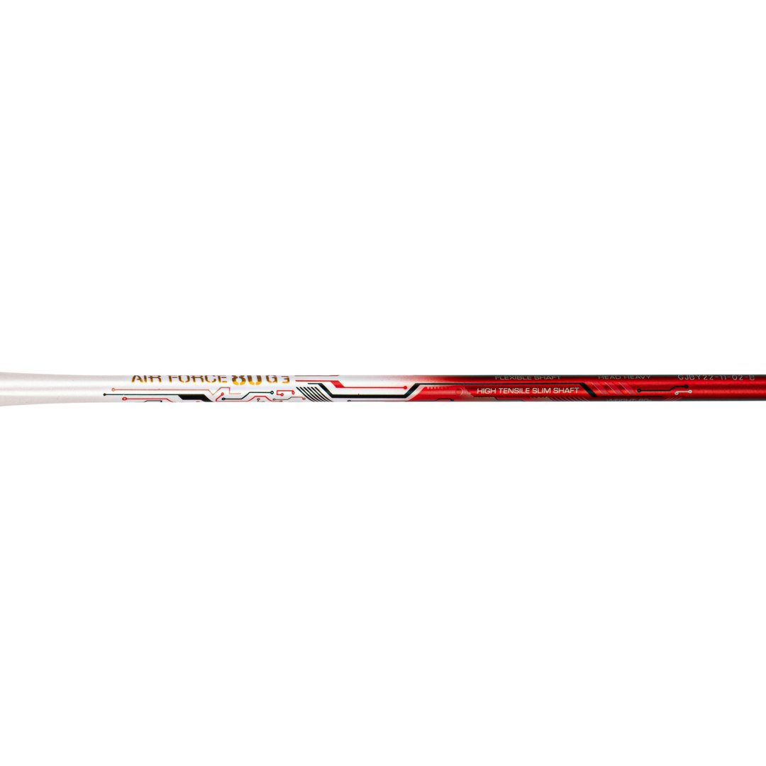 Air Force 80 G3 (White/Red/Black) - Badminton Racket - Shaft