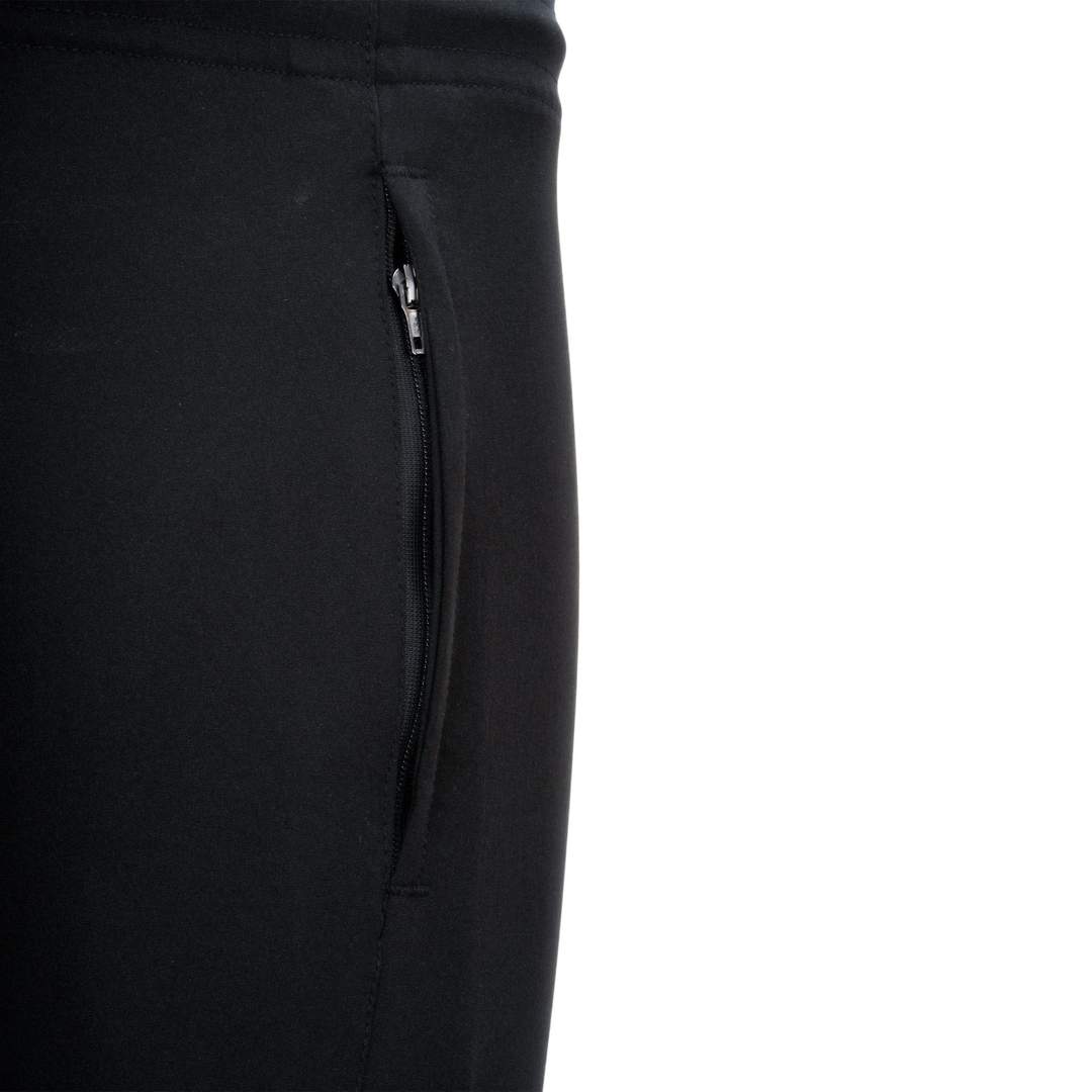 Zip-Pocket Joggers (Black) - Zipper