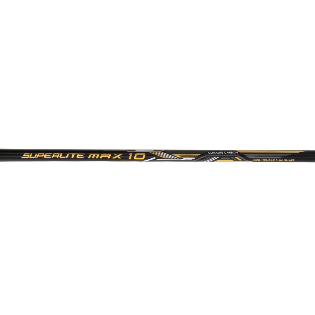 G-Force Superlite Max 10 (Black/Gold/White) - Badminton Racket- Ultralite Carbon