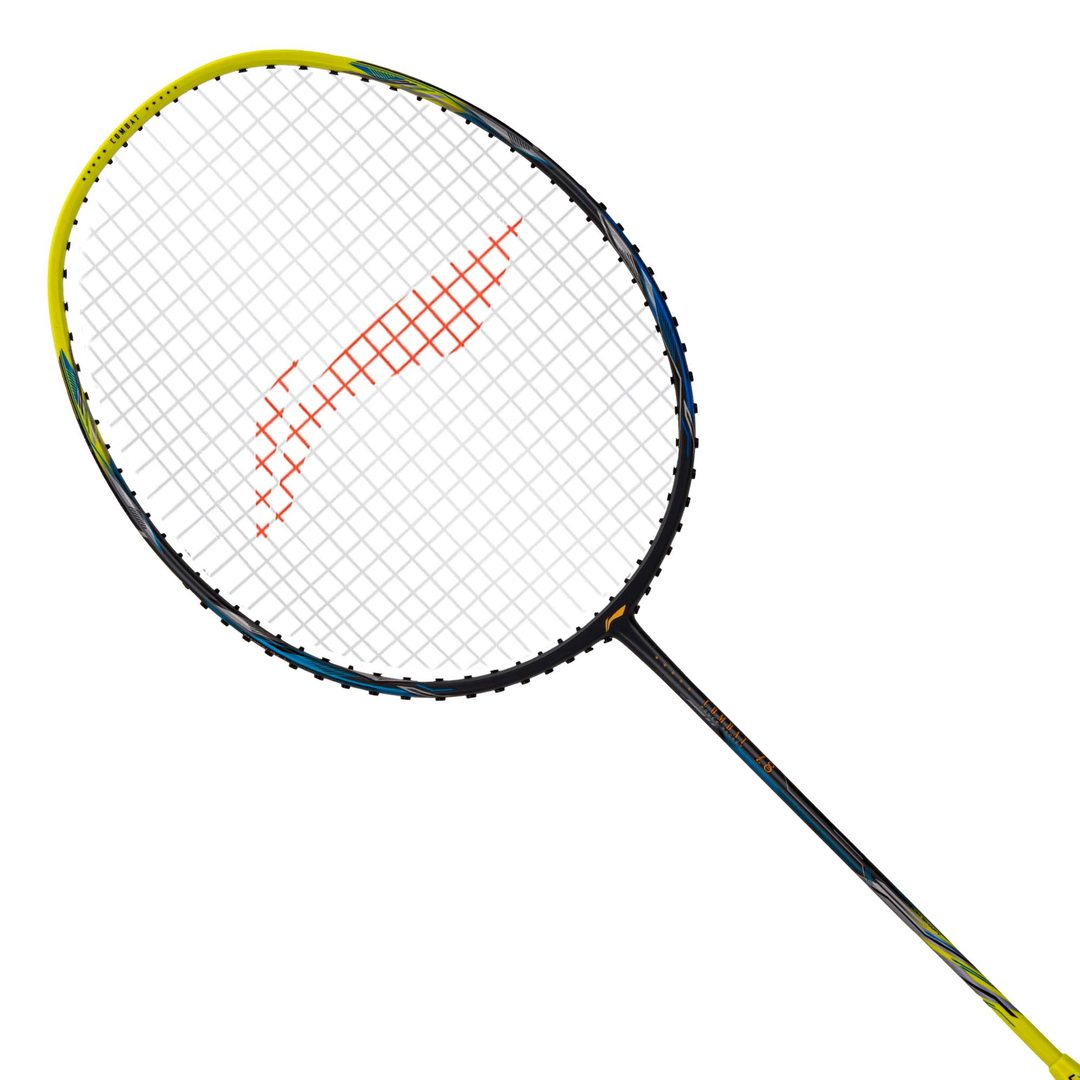 Combat Z8 - 84 Grams (Dk Grey/Lime Blue) Badminton Racket