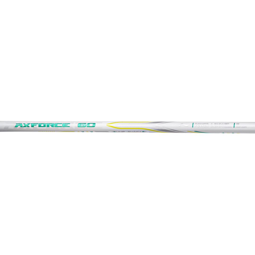 Axforce 60 (4U) - White Badminton Racket - Shaft