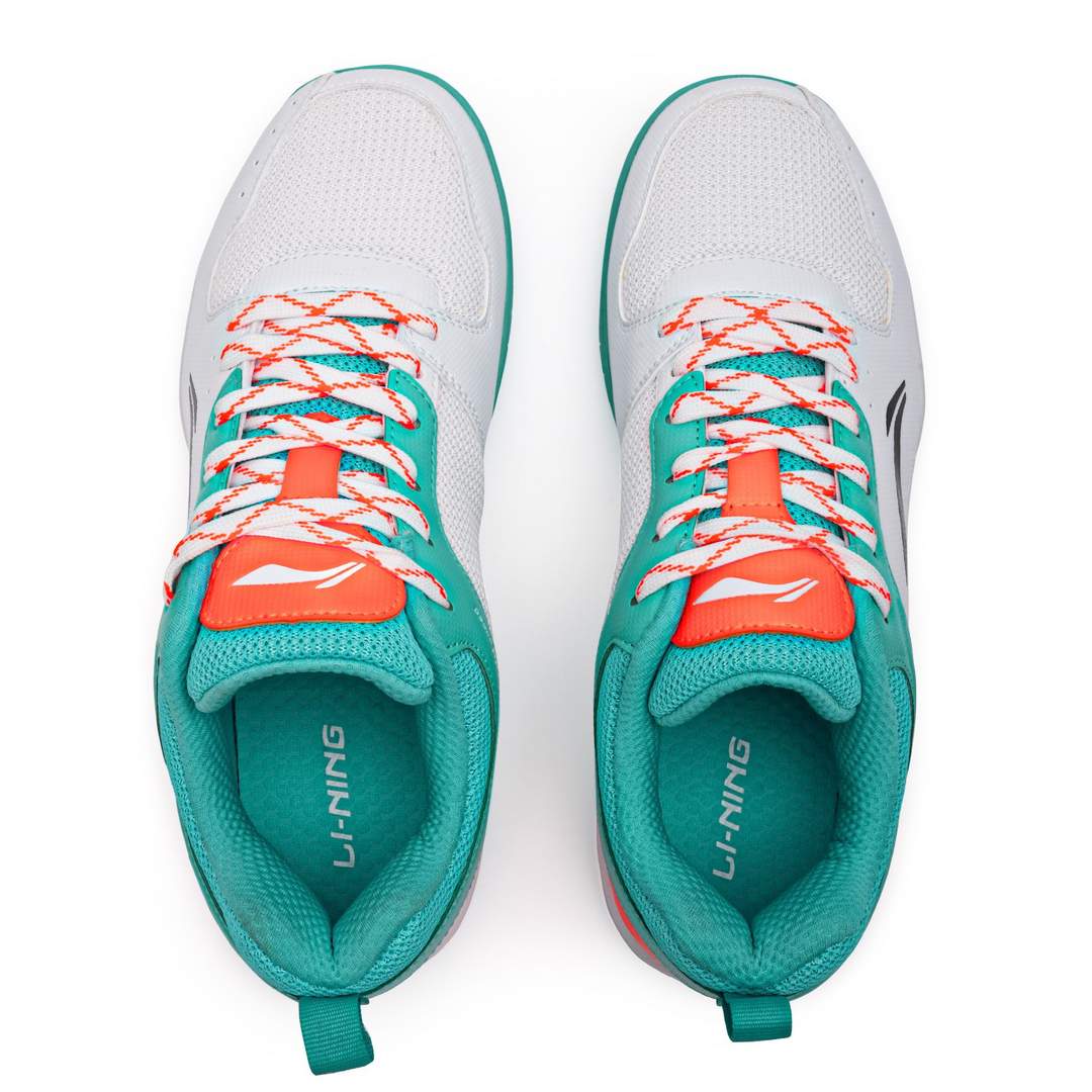 Ultra Speed (White, Apple Green, Orange) Badminton Shoe