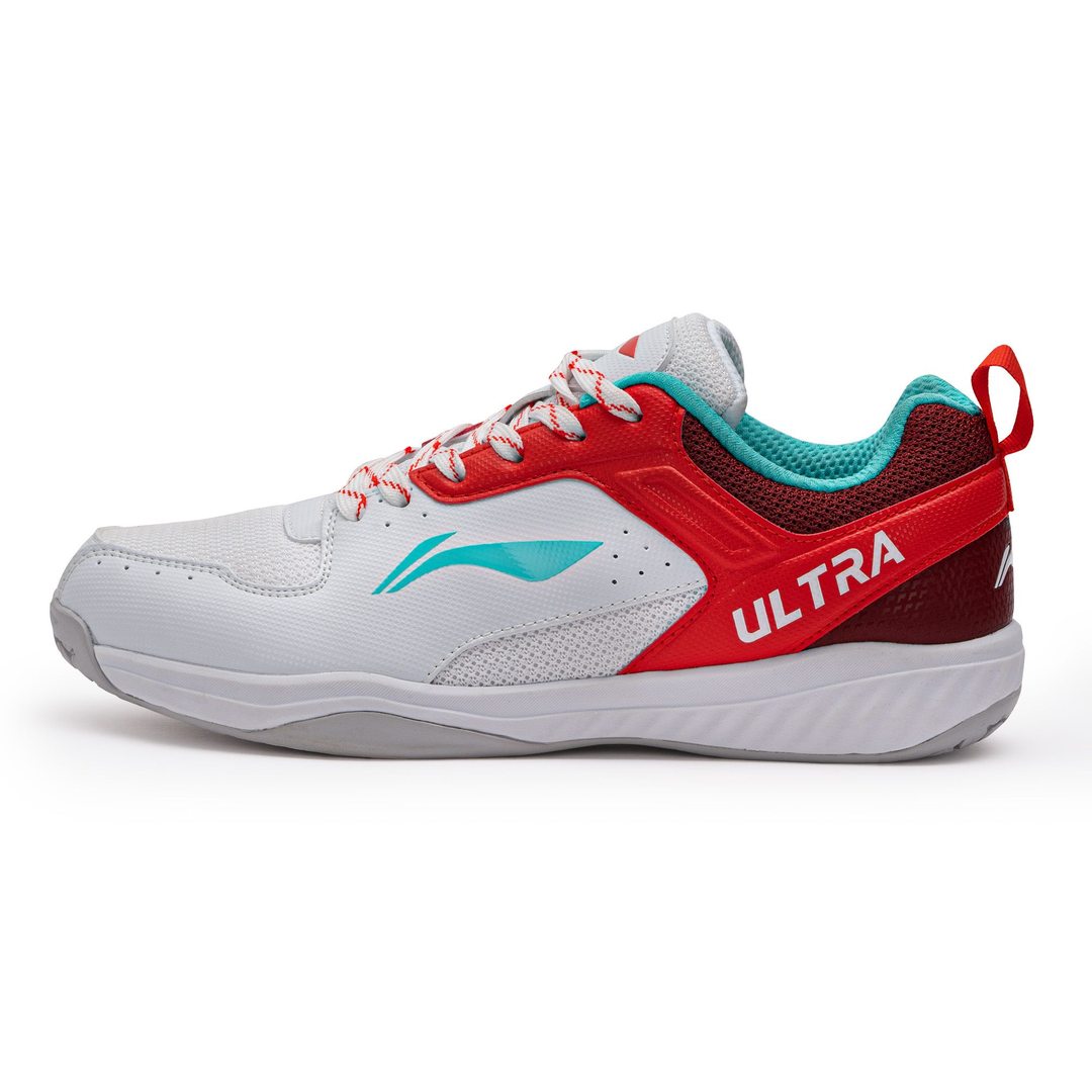 Ultra Speed (White, Red, Maroon) Badminton Shoe