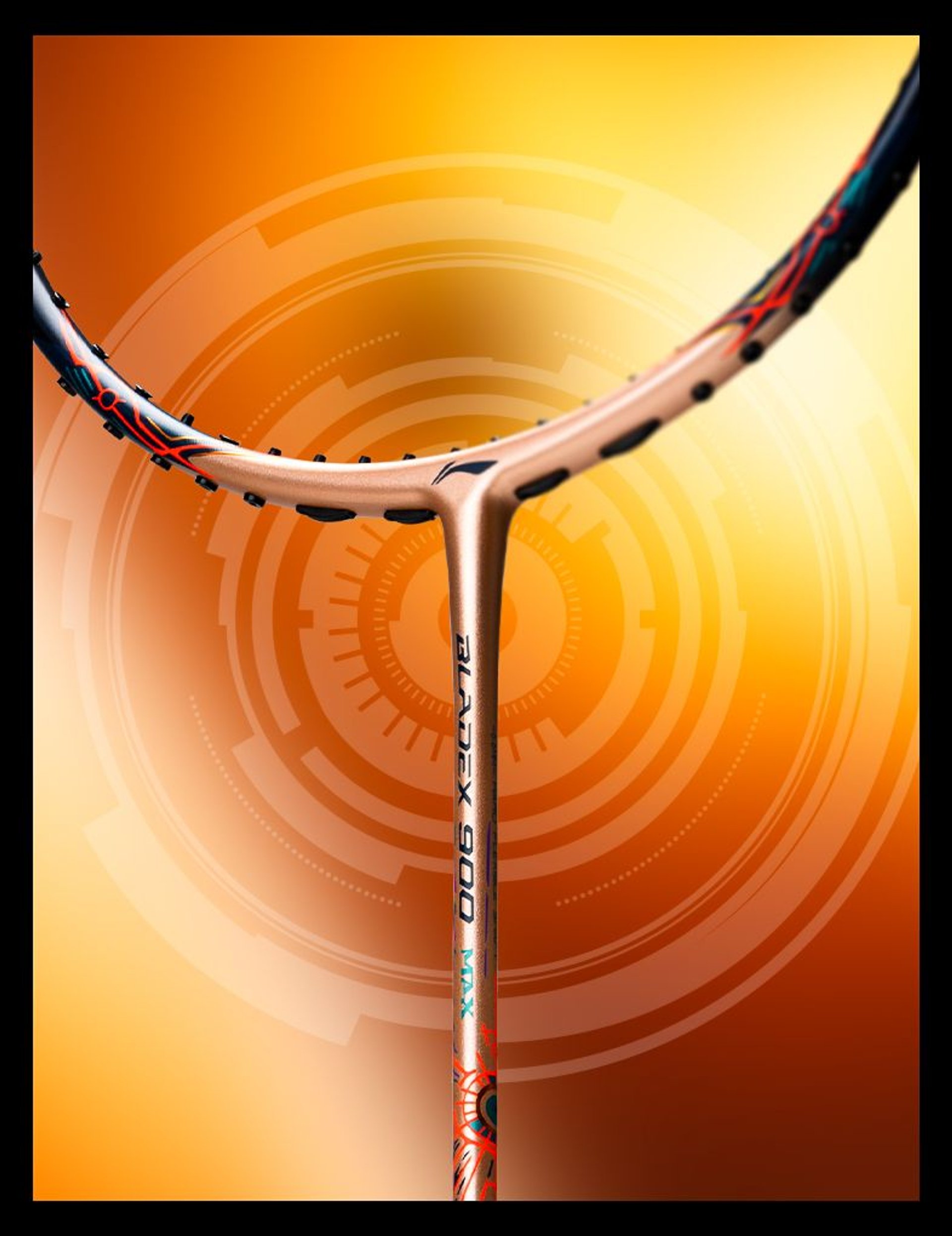 BladeX 900 Sun - Max Set 3U - Badminton Racket - Optimum Sharp Swings