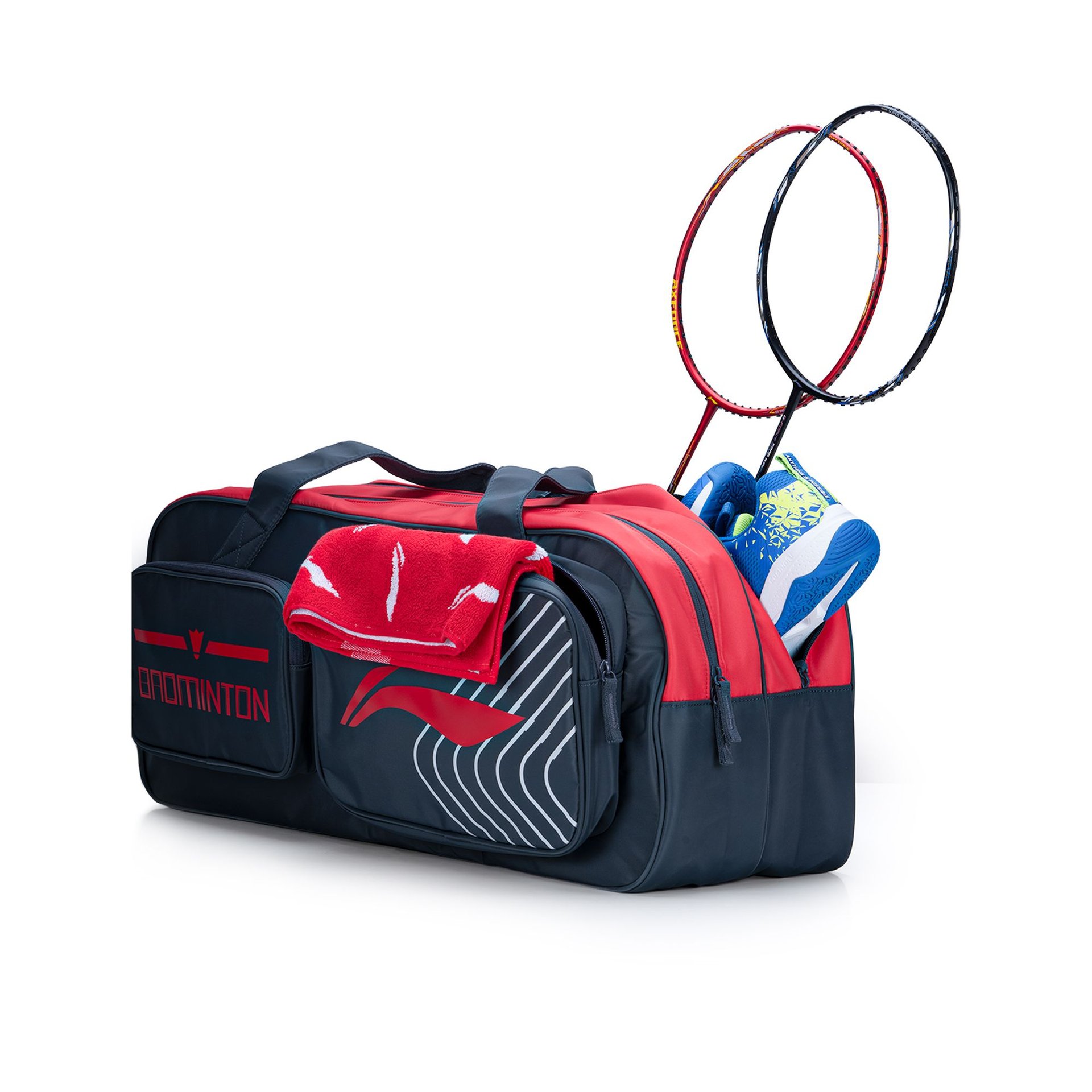 Qube Badminton Kit Bag - Spacious Compartments