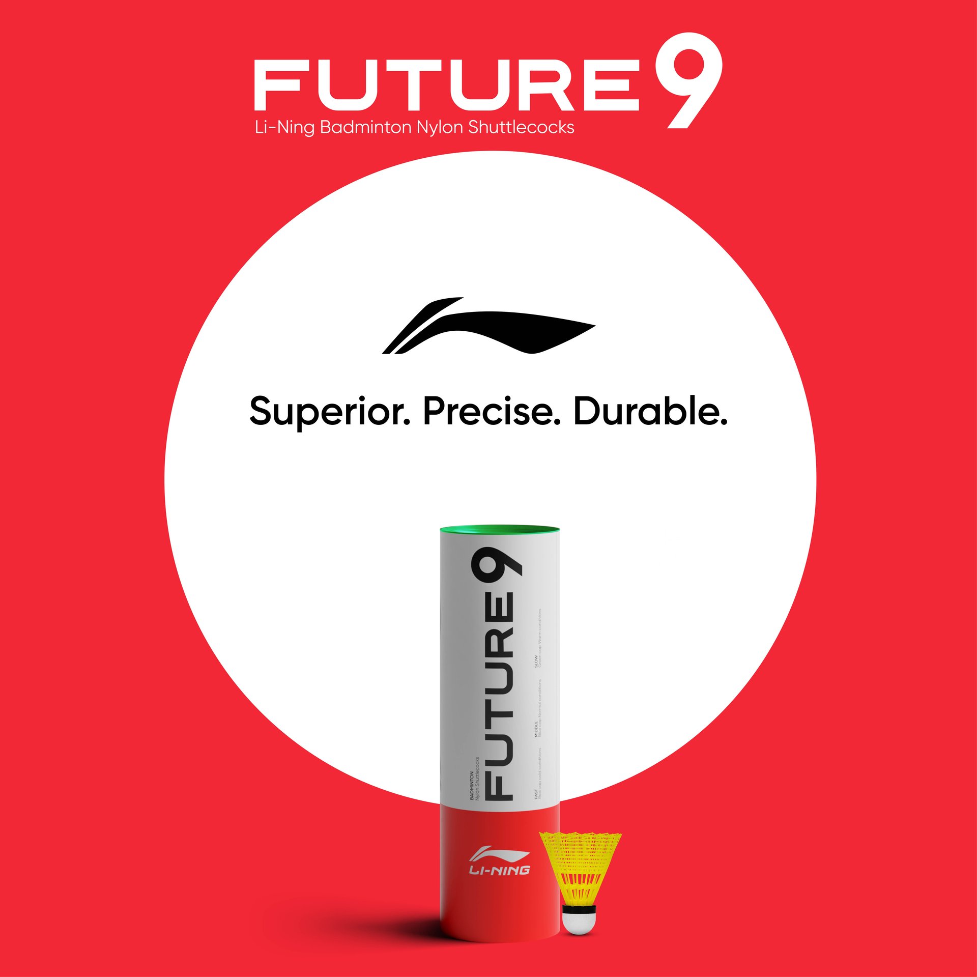 Future 9 Badminton Nylon Shuttlecock