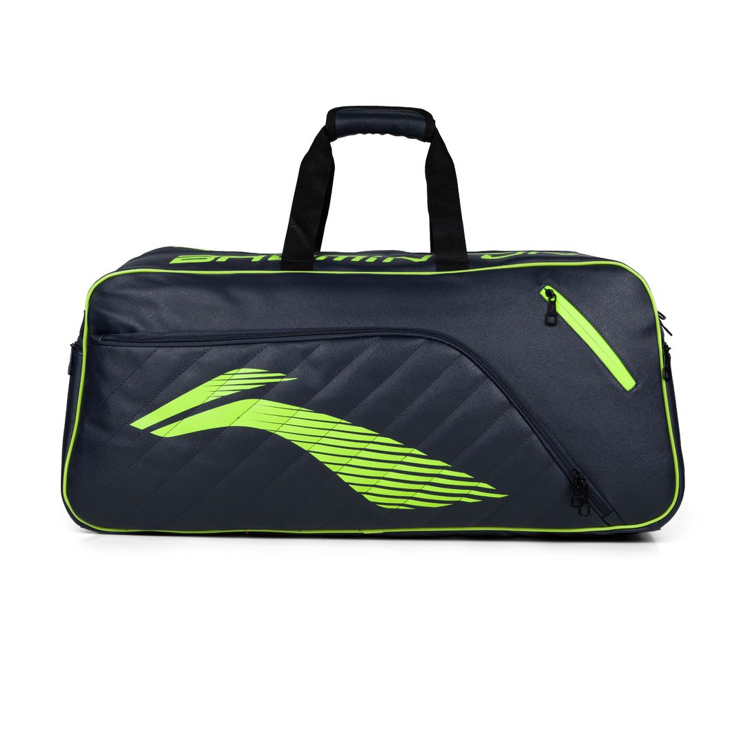 Cruise Badminton Kit Bag - Navy/Lime - front view