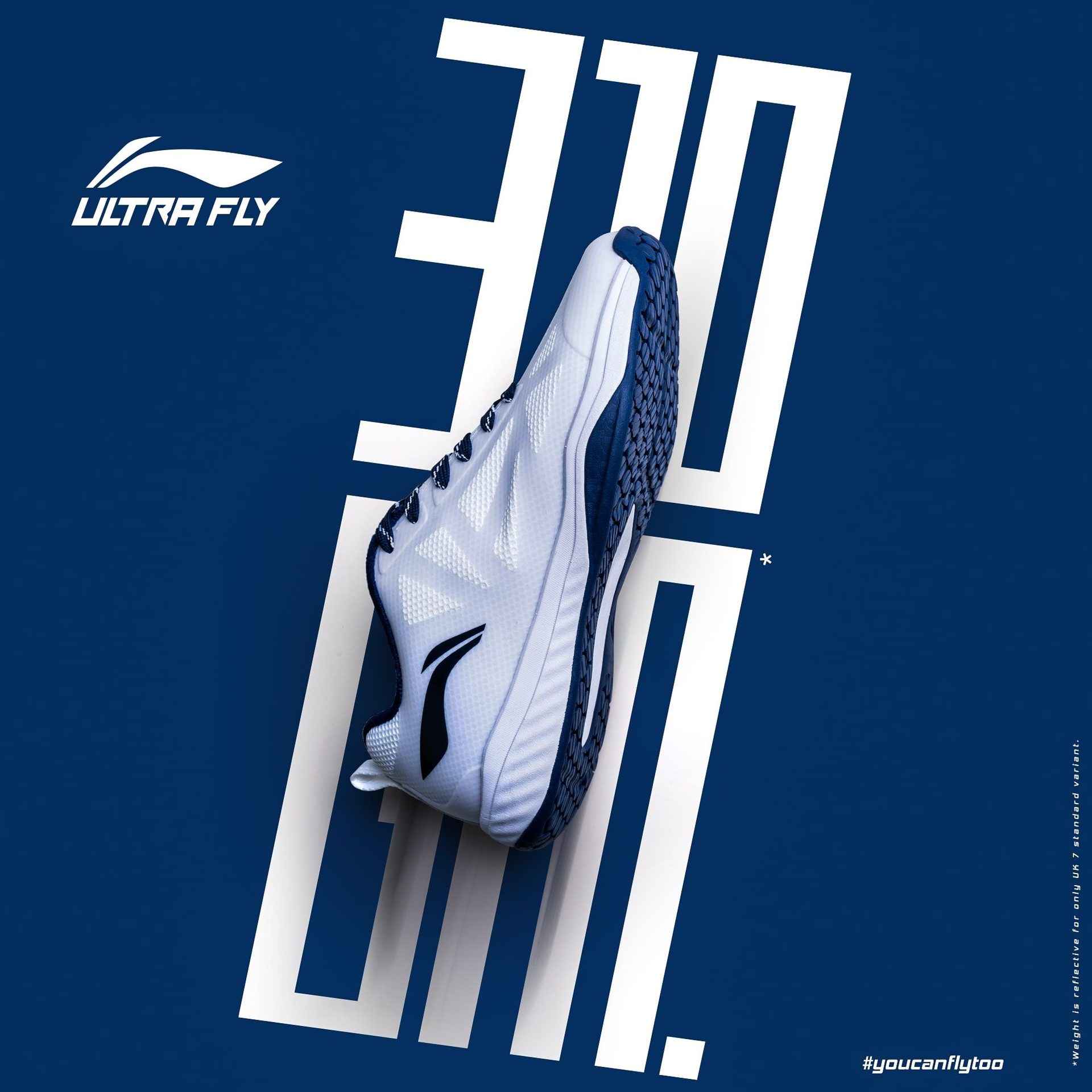 Ultra Fly Light weight Badminton shoes by Li-Ning Studio