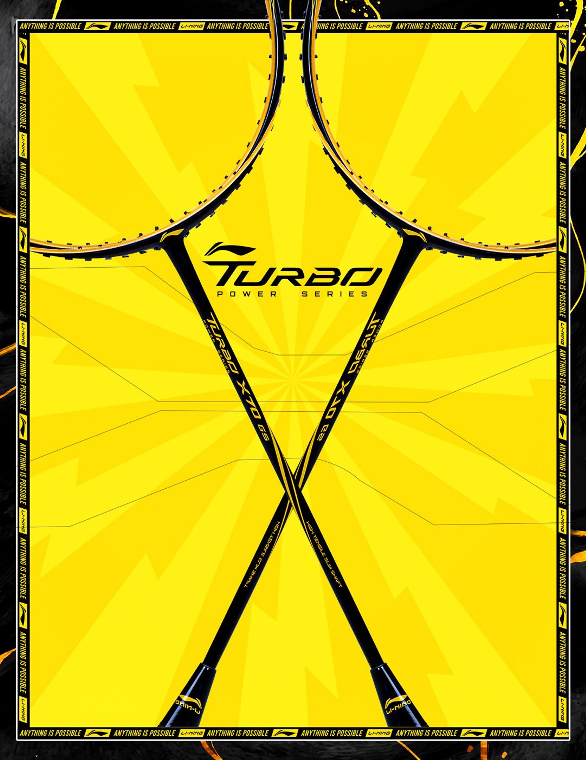 Turbo X G5 power series badminton racket