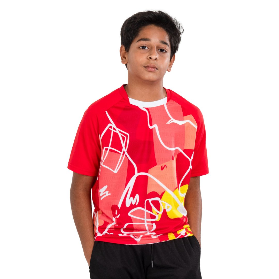 Doodle T-Shirt [Jr] - Red