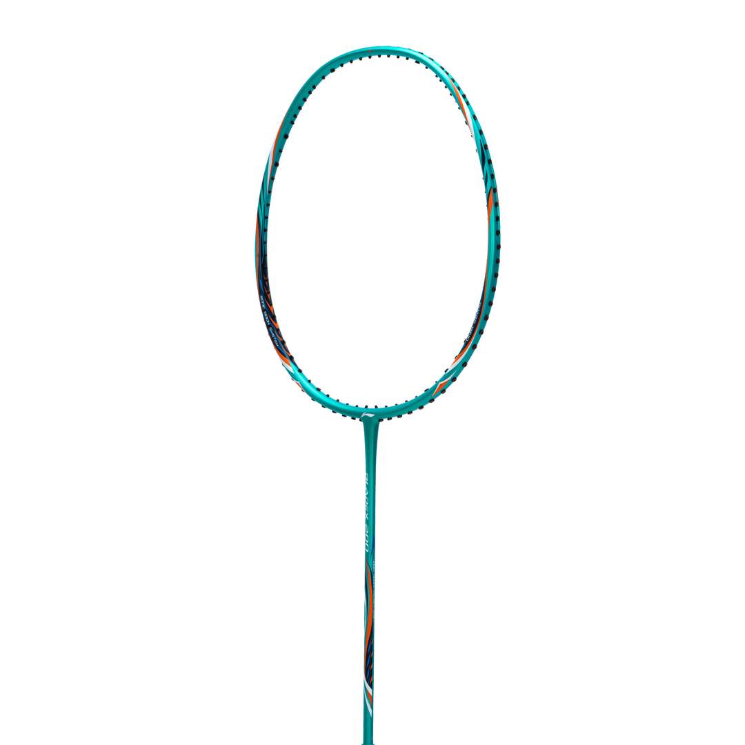 Close up of BladeX 200 3U unstrung Badminton racket by Li-ning studio