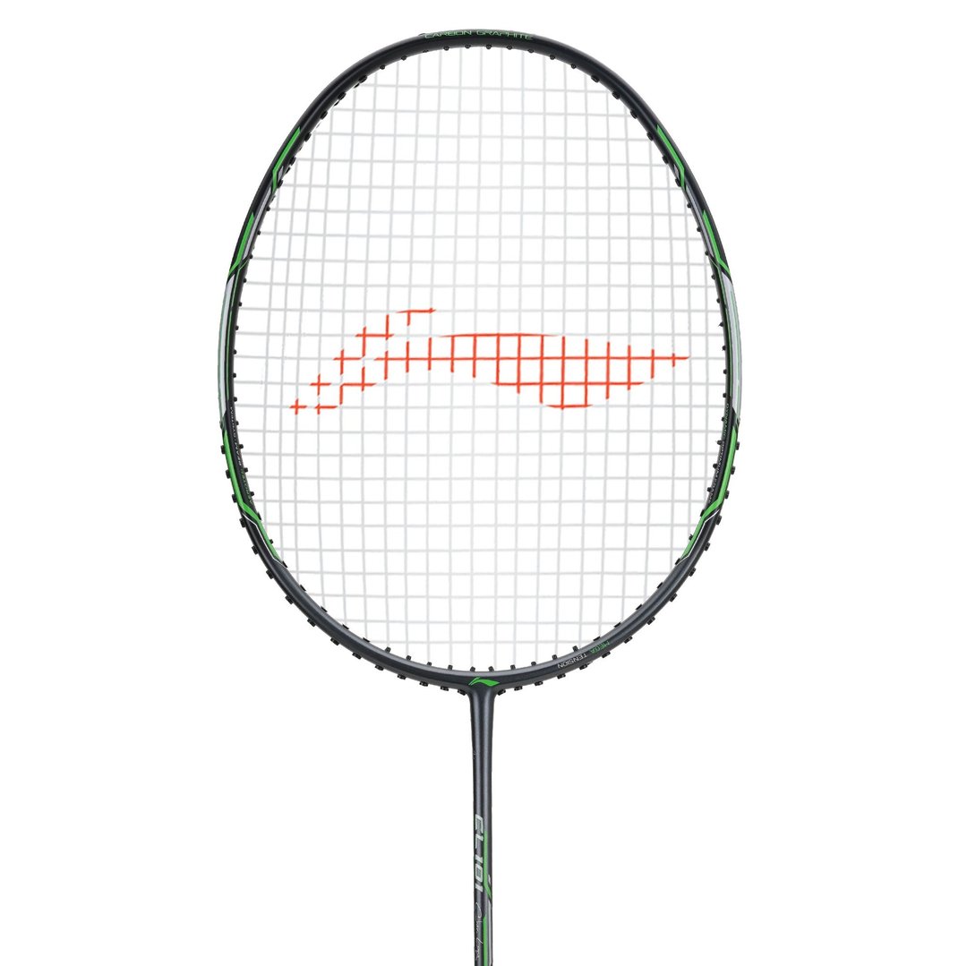Close up of Chen Long 101 Badminton racket head by Li-Ning Studio