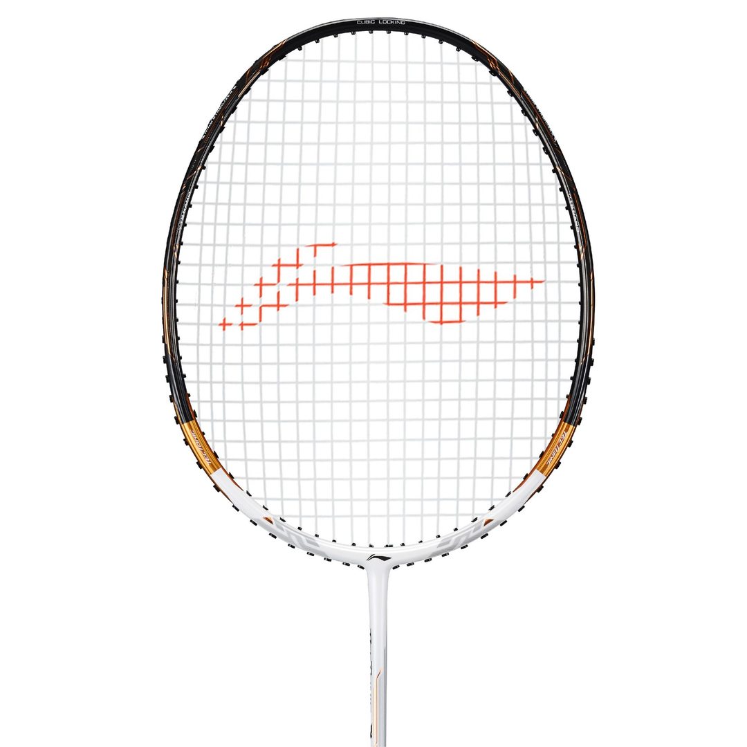 Close up of Tectonic 7 Badminton racket head by Li-ning studio