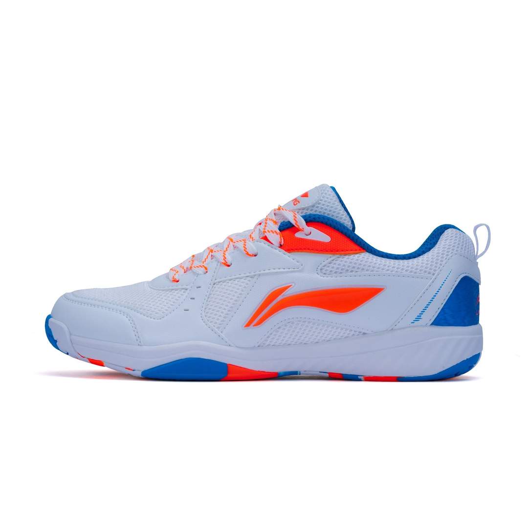 Li-Ning Ultra III Badminton shoe-White, blue, orange