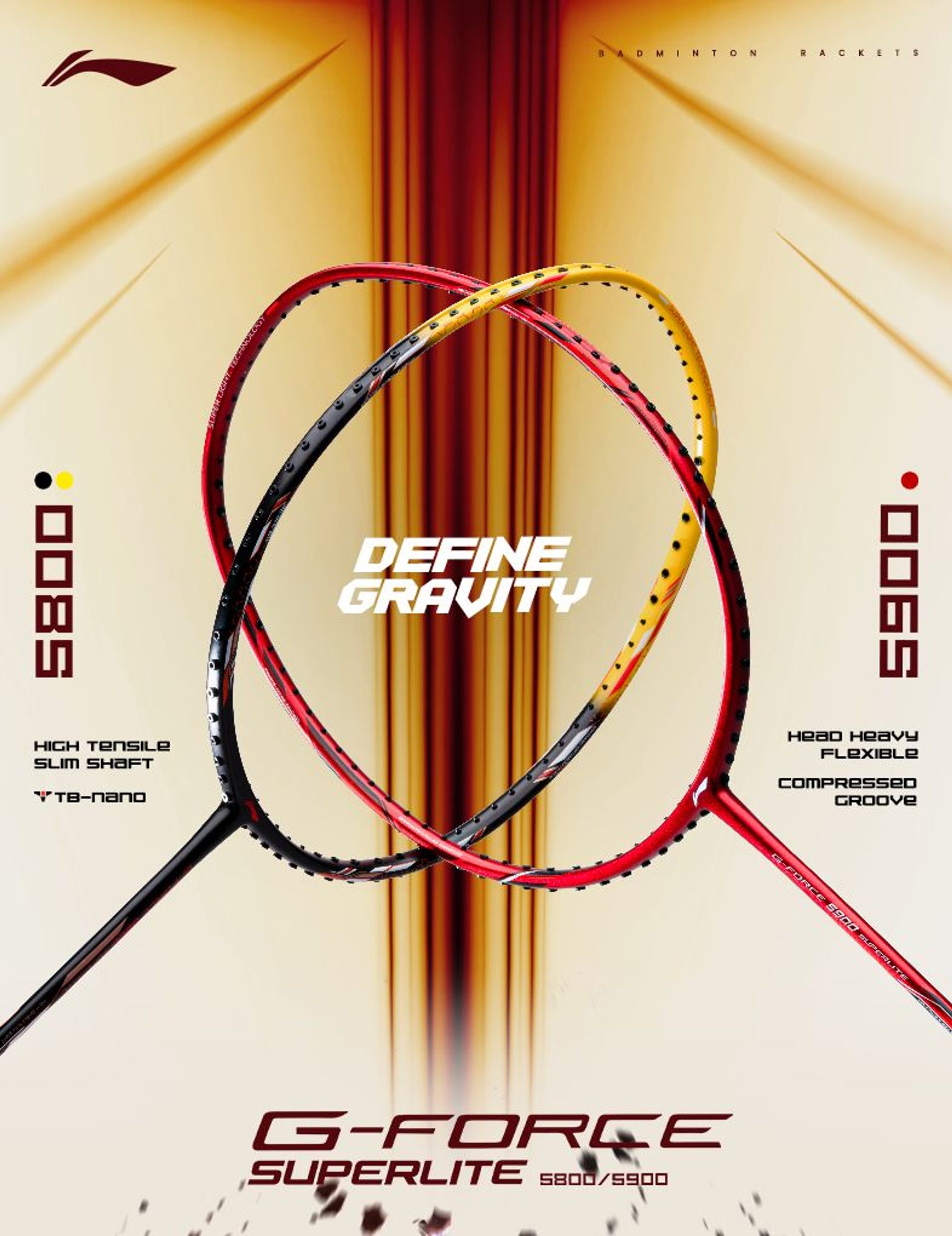 G-Force Superlite 5Series - Badminton Racket
