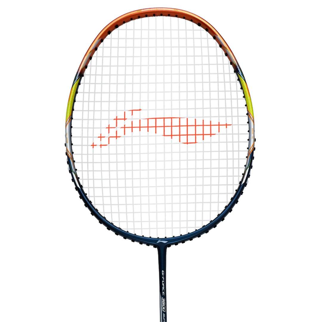 Close up of G-Force 3800 Superlite Badminton racket head by Li-ning studio