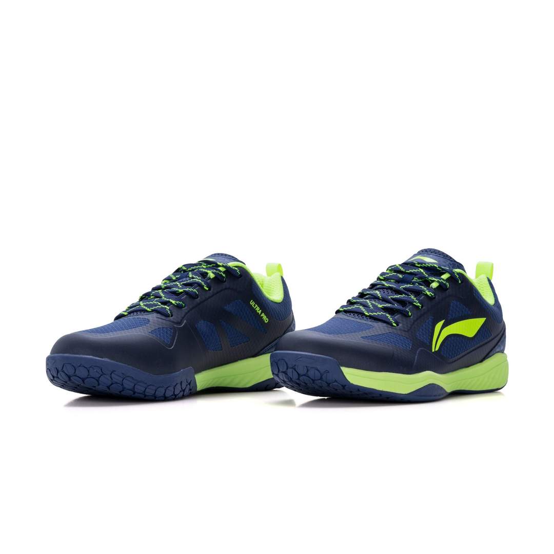 Li-Ning Ultra Pro Badminton Shoe-Navy/lime (non marking shoe)